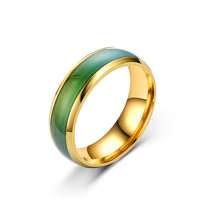Men's Temperature Changing Stainless Steel Ring